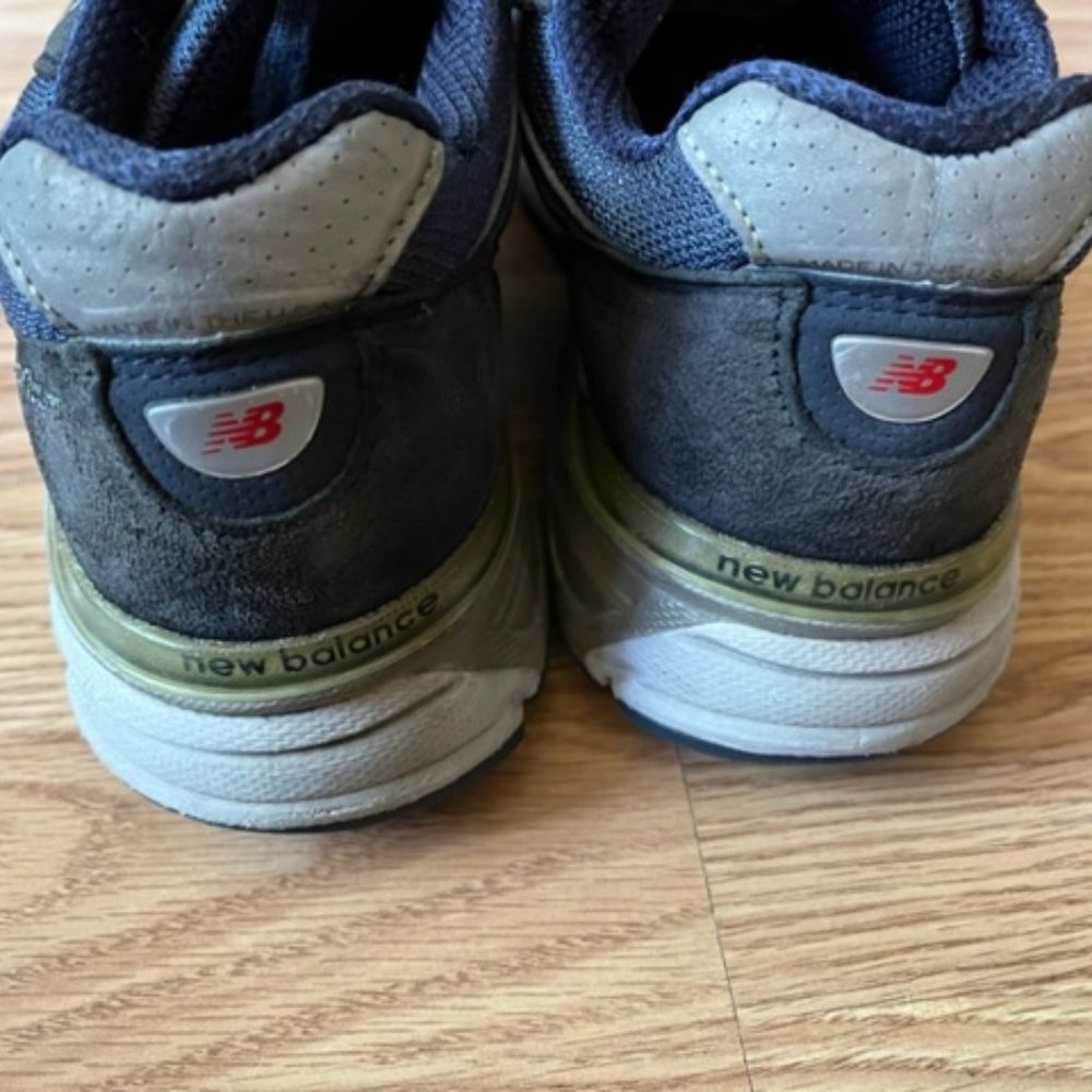 NEW BALANCE 990v4 Mens Navy Shoes Size 8.5D US Made in USA - Picture 5 of 8